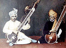 Mushtaq Ali Khan, left, with father Ashiq Ali Khan Mushtaq Ali Khan, left, with father Ashiq Ali Khan